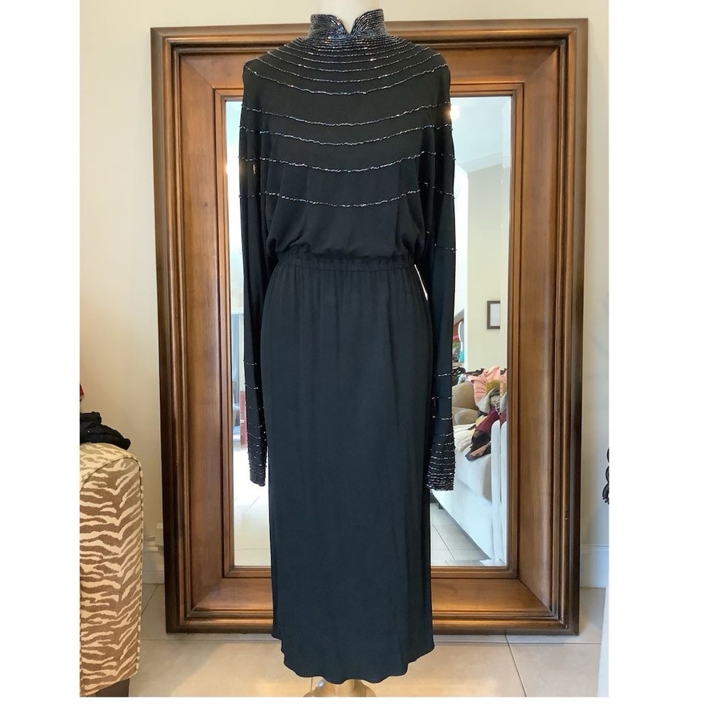 1970s Jonathan Hitchcock For Reuben Thomas Vintage Disco Dress